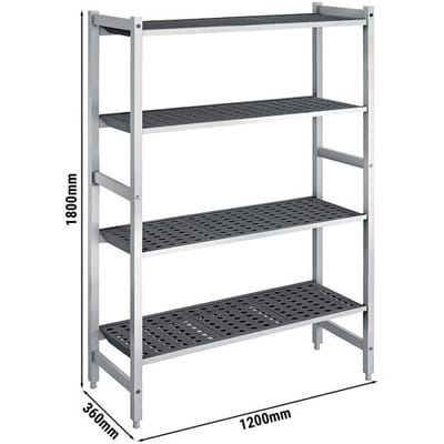 GGM Gastro Aluminium Grundregal - 1200x1800mm - Tragkraft: 900 kg