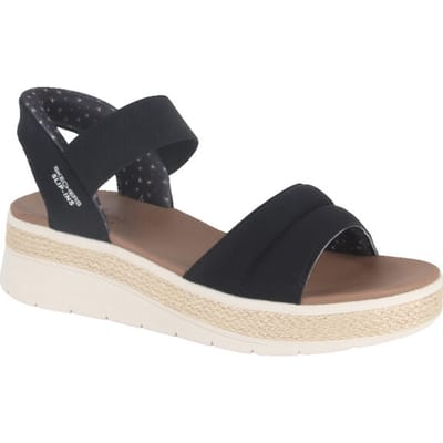 Skechers-instappers: BOBS Sun Ray, Dames zwarte sandalen 37 zwart