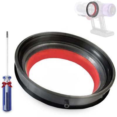 Dailygoods- Afdichtring V12 Slim - Vervangstuk voor Dyson V12 Detect Slim - Stofreservoir afdichtingsring - Inclusief Torx-schroevendraaier - Hoogwaardig rubbermateriaal - Eenvoudige installatie - Stofzuigeronderdeel