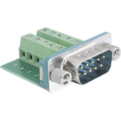 Delock - Serieller Adapter - 10-poliger Anschlussblock (M) 65269 D-sub male connector 180 ° Aantal polen: 9, 10 1 stuk(s)