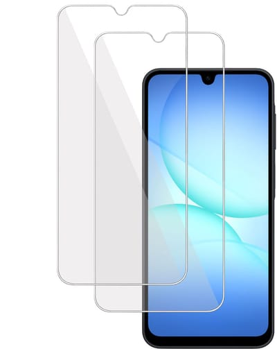 Screenprotector geschikt voor Samsung Galaxy A17 - Gehard Glas - Case Friendly - Transparant - 2x