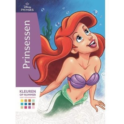 Disney Prinsessen - Kleuren op nummer voor volwassenen Kleurboeken