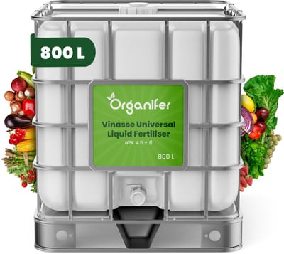 Vinasse NK Meststof 4.5 + 8 – Vloeibaar (800 l IBC) - Organifer