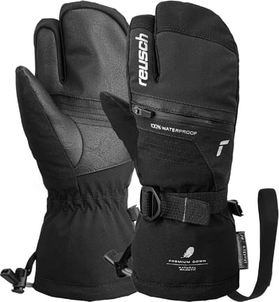 Reusch Lando R-Tex Xt Kinder 3 Vinger Handschoen Black/Silver 6