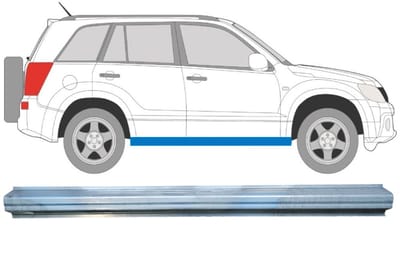 Reparatie dorpel voor Suzuki Grand Vitara 2005-2014 / Links = Rechts