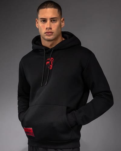 Venum x Mike Tyson Tiger Hoodie Diepzwart Intens Rood - S