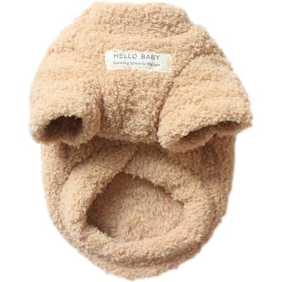 Coral Fleece Winter Warme hondentrui voor kleine honden Pluche hondenkleding Zacht puppyjasje Chihuahua Teddy Puppykleding Hondenbenodigdheden XXL kaki