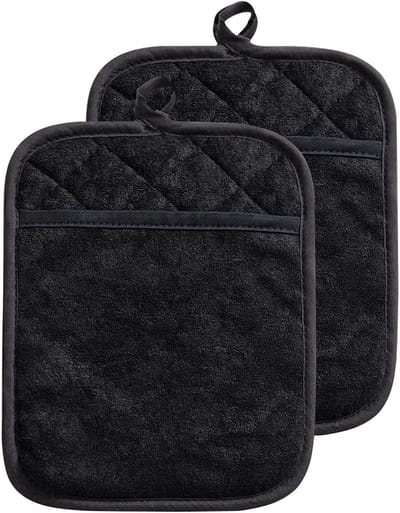 Hittebestendige Kookhandschoenen en Potholders Set van Katoen voor Keukenaccessoires en Huishoudelijke Items