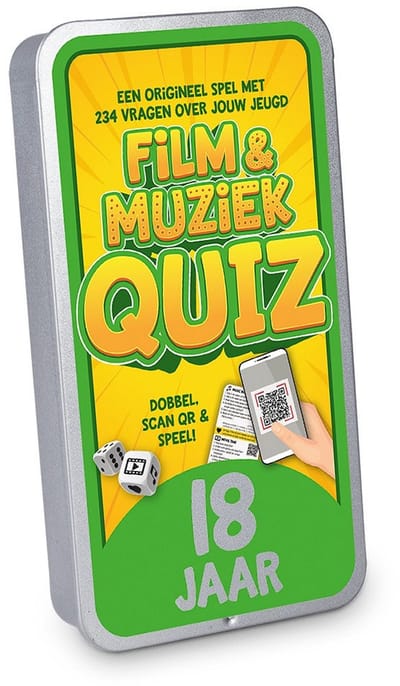 Spel - Film & muziek quiz - 18 jaar