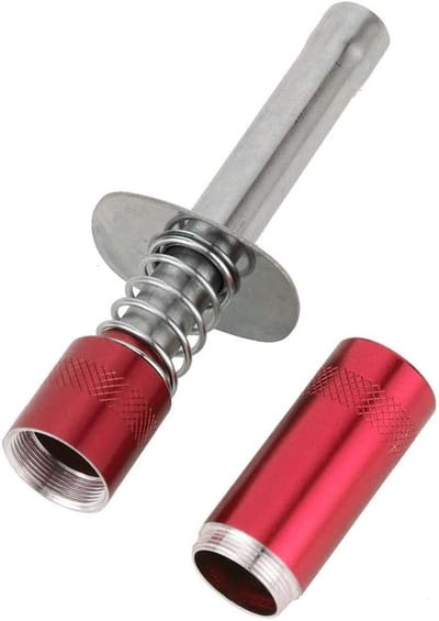 Aluminium glow plug igniter voor nitro motoren, 1/10 RC accessoires voor HSP 80103 en model trucks (rood)