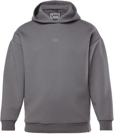 STHUGE - Heren - Hoodie trui met capuchon - Grafietgrijs - Maat XL