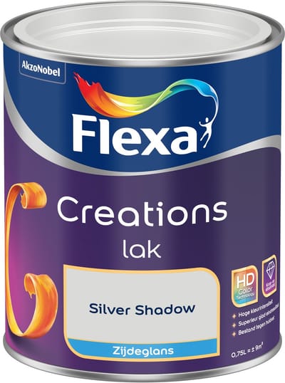 Flexa - Creations Lak Zijdeglans - Silver Shadow - 750 Ml