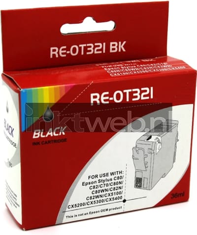 Huismerk Epson T0321 zwart (Huismerk (compatible))