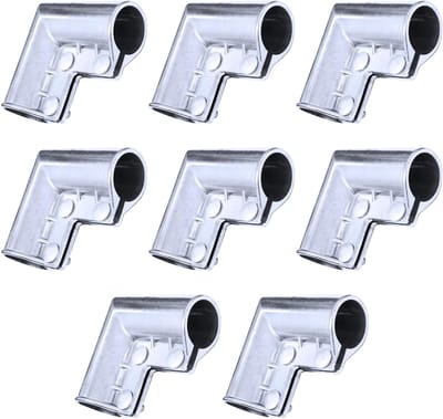 8 x Aluminium Kettingschakel Poort Hoek - 1 3/8" x 1 3/8" - ALU Poort Hoek Elbow