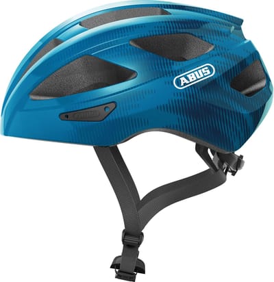 Fietshelm ABUS MACATOR steel blue L - 58-62 cm - blauw - Geschikt voor gebruik op elektrische fietsen - stadsfietsen - 360 g