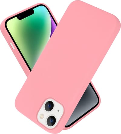 Cadorabo Hoesje geschikt voor Apple iPhone 14 in LIQUID ROZE - Beschermhoes gemaakt van flexibel TPU silicone Case Cover