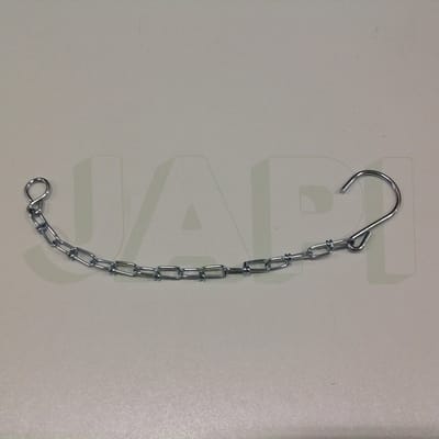 Borgketting 250mm haak/haak