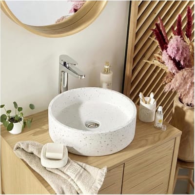 Waskom - Opzetwastafel Rond - Kleine Opbouw - Sanitairoplossing