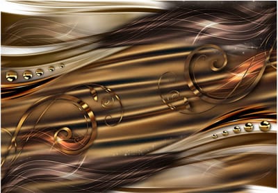 Fotobehangkoning - Behang - Vliesbehang - Fotobehang - Amber haven - Luxe - Hotel Chique - Versiering - 400 x 280 cm