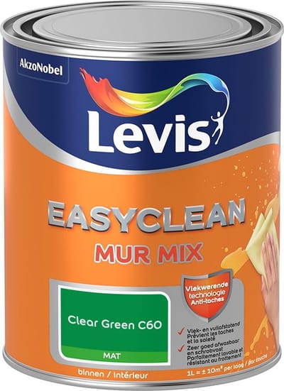 Levis - Easyclean Mur Mat Mix - Clear Green C60 - Mengverf - 1 L