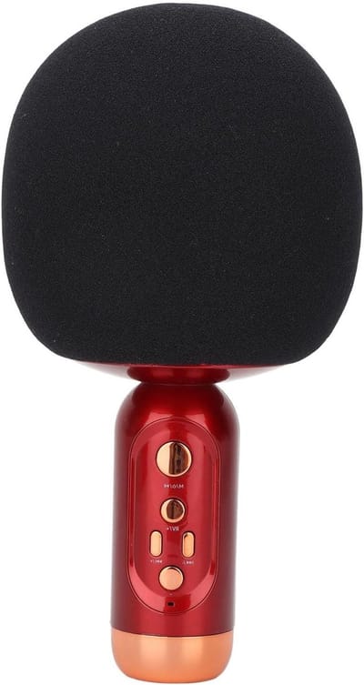 Draagbare Microfoon - Zangluidspreker - Muziek Feestjes - Paddenstoelvorm Ontwerp - 2000 mAh Batterij - Plastic