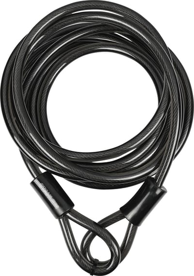 Stahlex Staalkabel met lussen - 5 meter x 12 millimeter - geplastificeerd - kabelslot - terraskabel