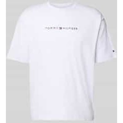 Tommy Hilfiger Ss Logo Tee Ice Grey Heather Taglia: XL | Magliette basic Outlet | Uomo | Grigio