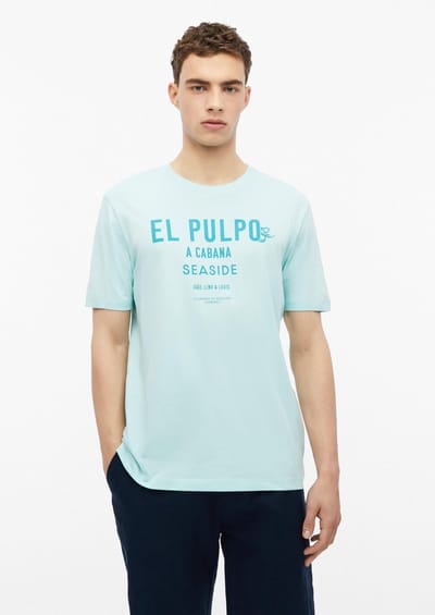 Zachte katoenen T-shirt met frontprint en geribbelde rand s.Oliver
