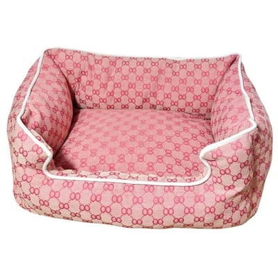 Winter Hondenbed Huis Kleine Honden Warm Verwarmd Wasbaar Verwijderbaar Kussen Binnenhuis Dierenbed voor Puppy Katten Anti-Koud Hot Selling 45x35x21cm roze