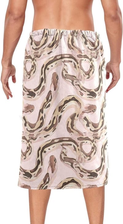 Sweet Ball Python Reptile Blush Heren Body Wrap Handdoek Zachte Doek Grote Badhanddoeken 60" x 28" Badstof Cover Up voor Gym Slaapzaal Sauna