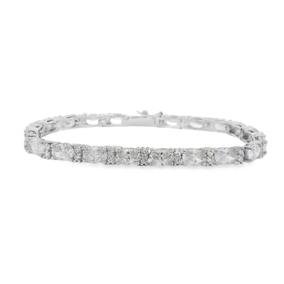 Juwelier Zwartevalk zilveren (gerhodineerd) tennisarmband - 23.383/19cm