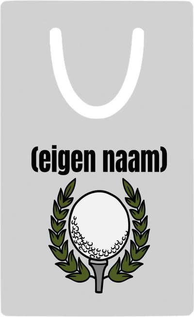 Hacebo® - golfbal met eigen naam metalen boekenlegger - Golf - golfers - leuk cadeau voor iemand die houdt van golfen - cadeau - kado Bladwijzer boekenleggers - 7.6 cm x 5cm