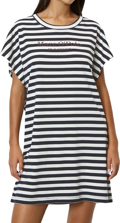 MARC O'POLO LONGSHIRT DARK NAVY/WHITE XS