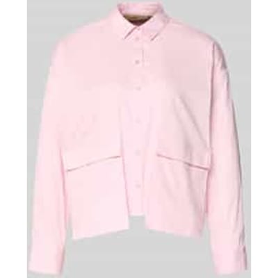 regular fit blouse met klepzakken