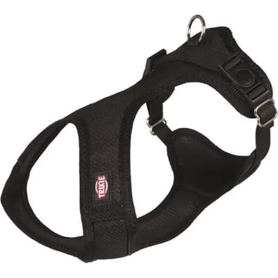 Trixie Comfort Soft touring harness XXS-XS: 28-40 cm/15 mm black