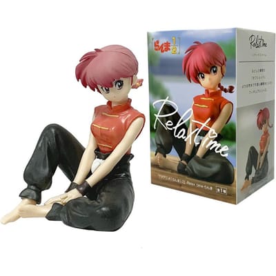 Anime Ranma 1/2 Relax Tijd Saotome Ranma Tendou Akane Shampoo PVC Figuur Verzamelfiguur Speelgoed Bureau Decoraties Cadeaus