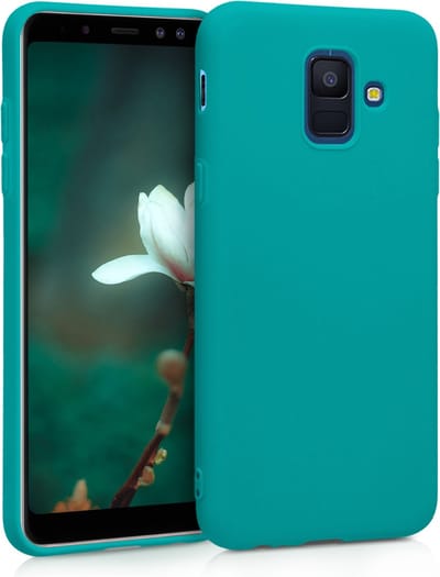 kwmobile telefoonhoesje geschikt voor Samsung Galaxy A6 (2018) - Hoesje voor smartphone - Back cover in mat petrol