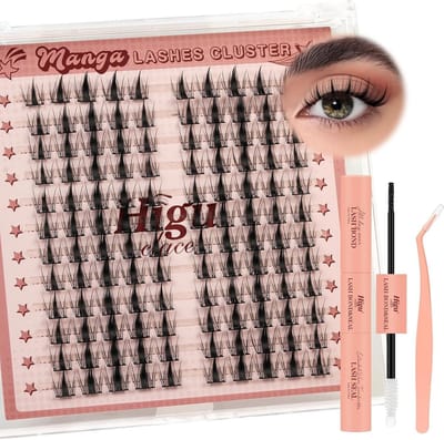 Cluster Wimperset Zonder Merk - DIY Wimperverlenging Mix 10-18mm met Lijm & Pincet