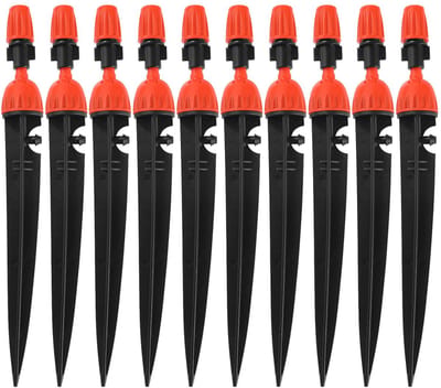 10 Stuks Verstelbare Druppelaars voor Waterirrigatie - 360 Graden Druppelirrigatiesysteem