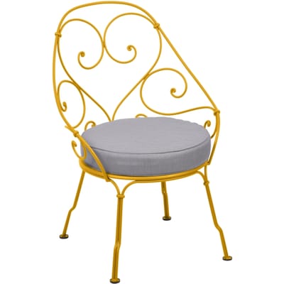 Fermob 1900 Fauteuil Cabriolet - C6 Honing structuur - flanelgrijs