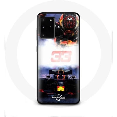 Hoesje voor Samsung galaxy S11 plus Formule 1 Max Verstappen F1 driver zwart rood en geel