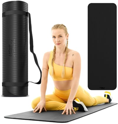 Trex Sport TX-018NGM - Oefenmat - NBR - 180×60 cm - 10 mm - Zwart
