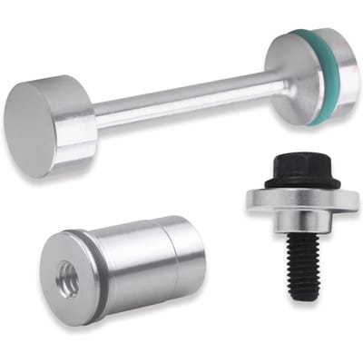 Bouchon de Valve d'huile d'haltère de inverseur d'huile en aluminium, Tube de ramassage d'huile, Kit de maintien de remplacement pour GM Gen argenté