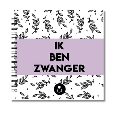 Invulboek zwangerschap | Ik ben zwanger | Botanical Lila