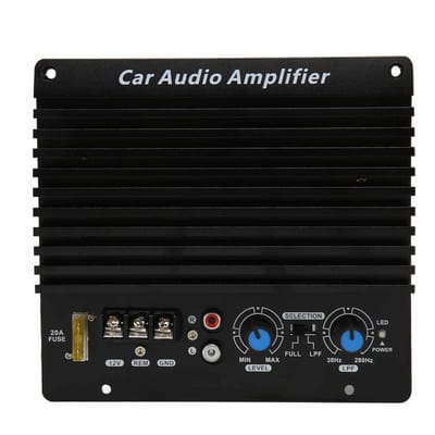 Dailygoody - Auto Versterker - 300W Vermogen - Dual Channel Subwoofer - 12V Voertuig Audio - Ideaal voor Luidsprekers - Compact Formaat