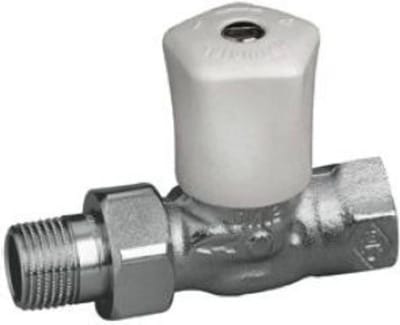 Regelklep - Verwarmingsklep - Verwarming regelen - Dubbele O-ring afdichting - 1/2 inch - Rood vernikkeld