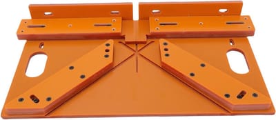 Verstelbare snijgids voor 45 en 90 graden hoeken met klem voor verstekzaag, 41.5-51.5 cm, ideaal voor synthetische platen en precisiewerk