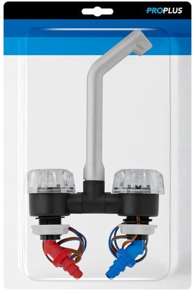 ProPlus Mengkraan De Luxe Ø20 mm – Draaibare Uitloop - Zwart/Chroom