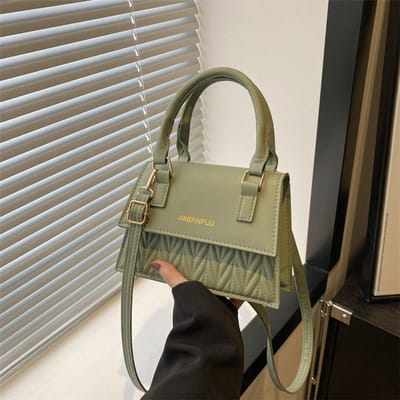 Mode Rétro Mode Rétro Printemps Nouveau Version Coréenne Simple Décontracté Une Épaule Fil à la Main Bandoulière Petit Sac Carré