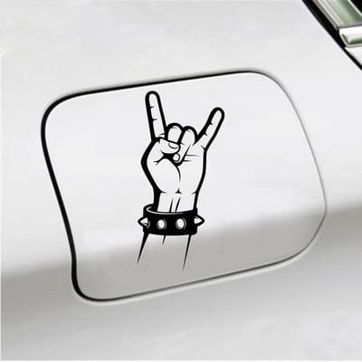 Bumpersticker - Rock N Roll - 16 X 10 - Zwart